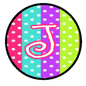 Initials - Colorful Polka Dots Badge ID Reel