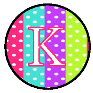 Initials - Colorful Polka Dots Badge ID Reel