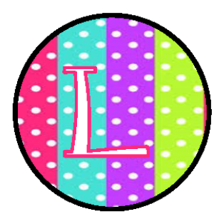 Initials - Colorful Polka Dots Badge ID Reel