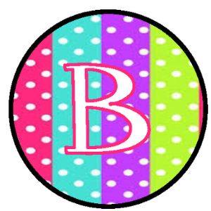 Initials - Colorful Polka Dots Badge ID Reel