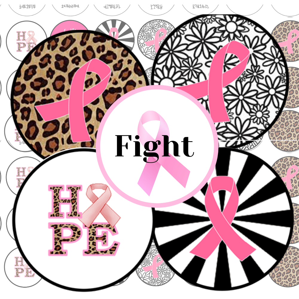 Breast Cancer Ribbon Badge ID Reel