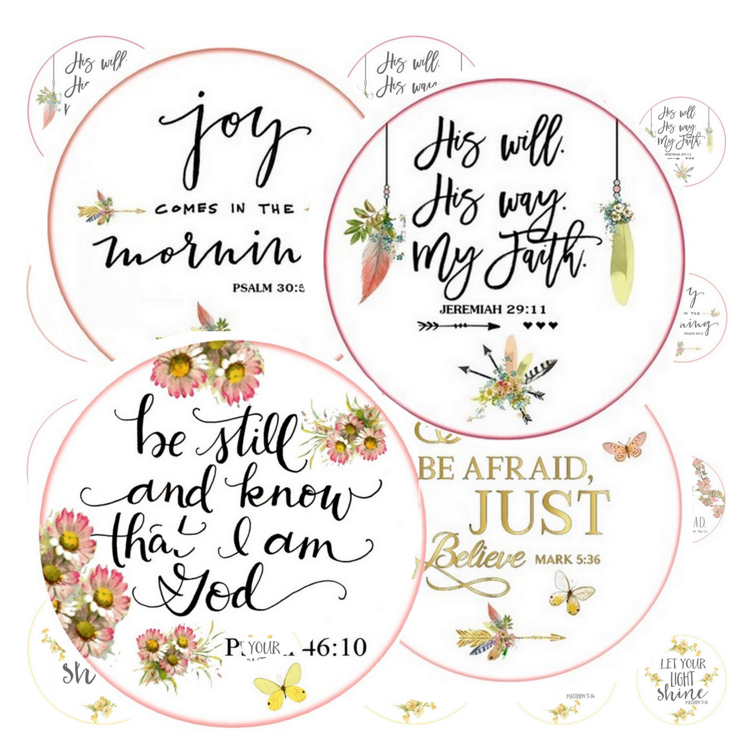 Boho Bible Verse Badge ID Reel