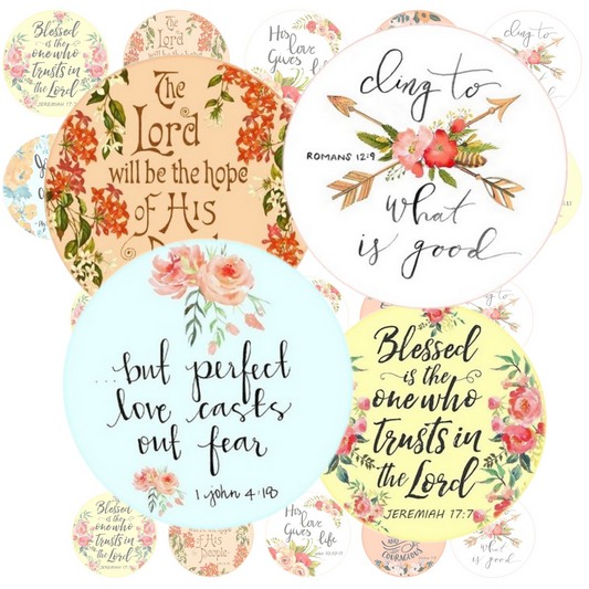 Color Bible Verse Badge ID Reel